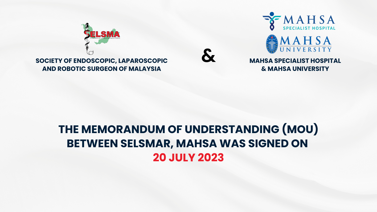 MOU Between SELSMAR & MAHSA 